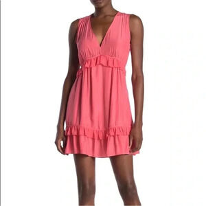 Ramy Brook Merida pink ruffle dress